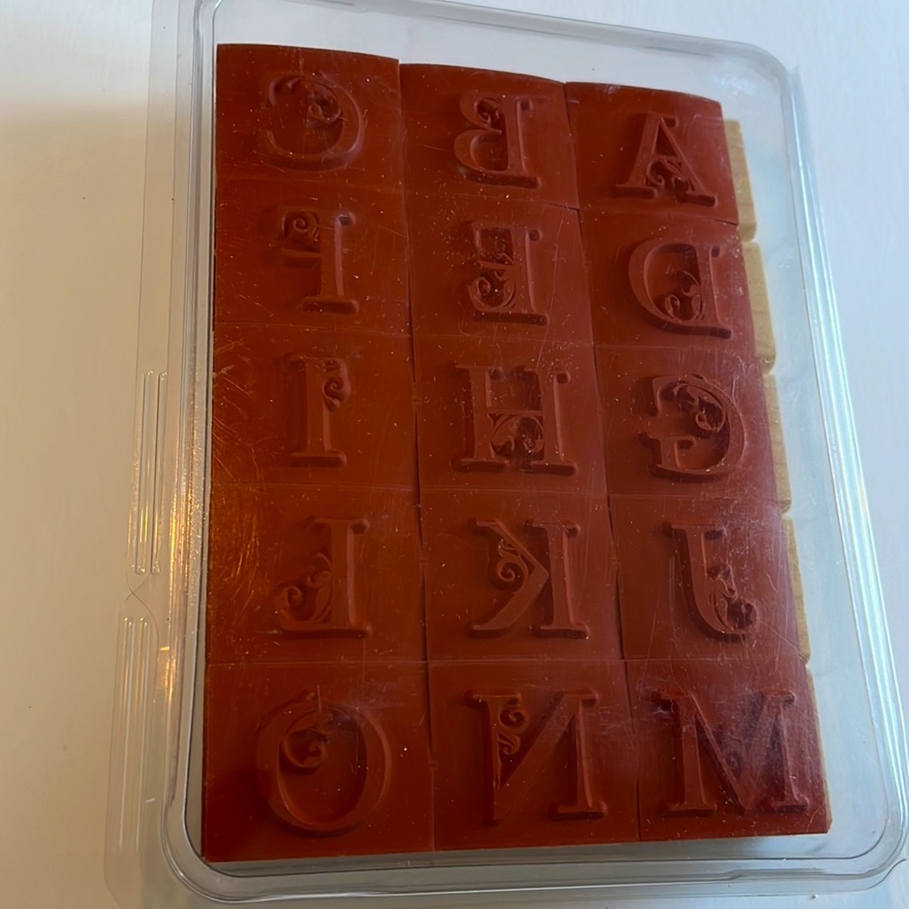 Stampin’ Up! Lovely Letters Alphabet Double Mounted Set New Unused Ready for You